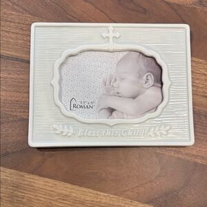 White Bless This Child Frame